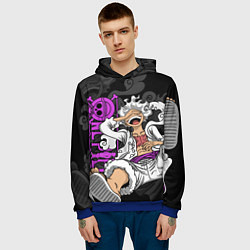 Толстовка-худи мужская One piece - Gear 5- purple, цвет: 3D-синий — фото 2