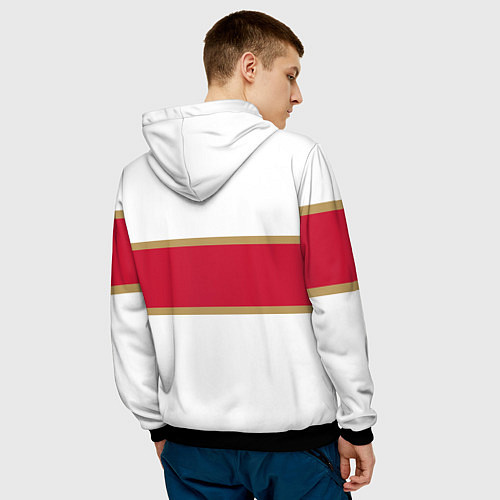 Мужская толстовка Florida panthers - uniform - hockey / 3D-Черный – фото 4