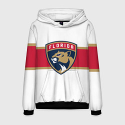 Толстовка-худи мужская Florida panthers - uniform - hockey, цвет: 3D-черный