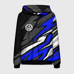 Мужская толстовка Volkswagen - Синяя абстракция