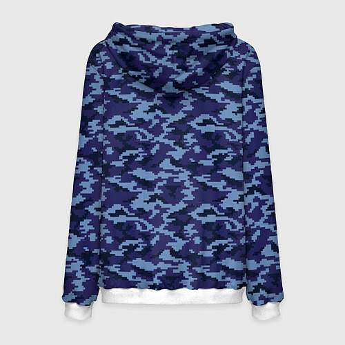 Мужская толстовка Камуфляж охрана - Сергей / 3D-Белый – фото 2