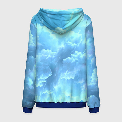 Мужская толстовка Реинкарнация безработного - персонажи / 3D-Синий – фото 2