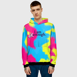 Толстовка-худи мужская I Am Kenough Tie-Dye, цвет: 3D-черный — фото 2