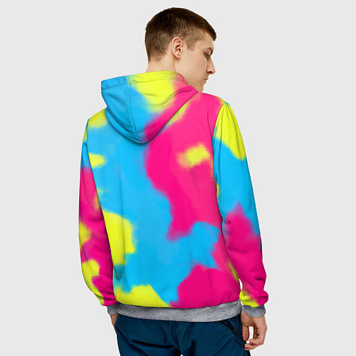 Мужская толстовка Тай-дай из фильма Барби / 3D-Меланж – фото 4