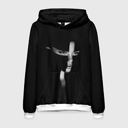 Толстовка-худи мужская Красивая монахиня - готический крест, цвет: 3D-белый