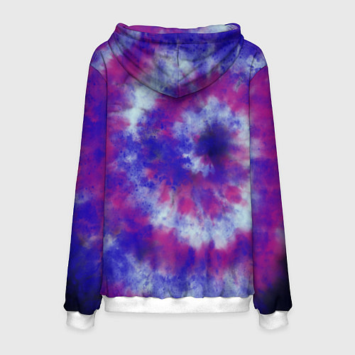 Мужская толстовка Tie-Dye дизайн / 3D-Белый – фото 2