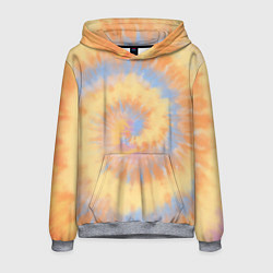 Толстовка-худи мужская Tie-Dye дизайн, цвет: 3D-меланж