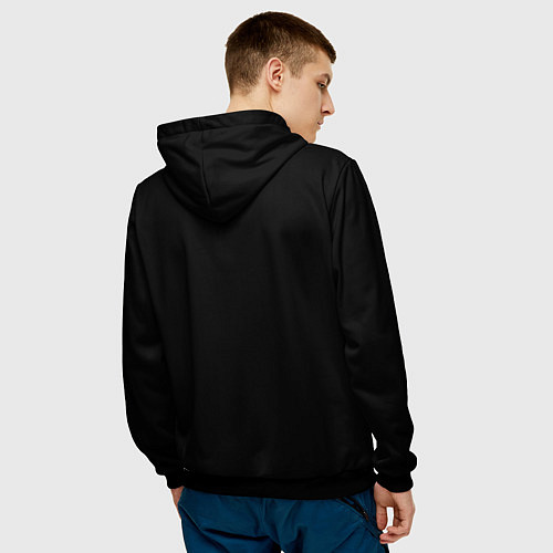 Мужская толстовка FCSM hooligan / 3D-Черный – фото 4