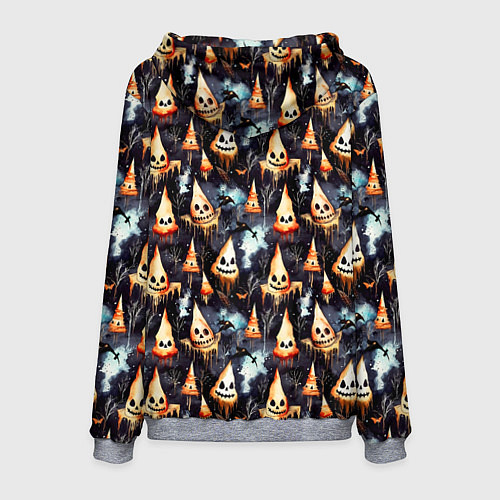 Мужская толстовка Акварельные приведения / 3D-Меланж – фото 2