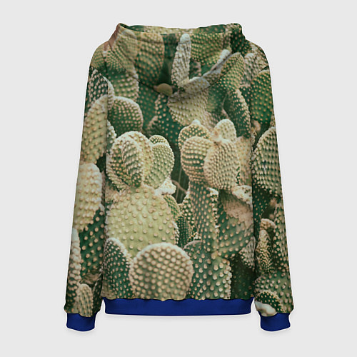 Мужская толстовка Поле кактусов / 3D-Синий – фото 2
