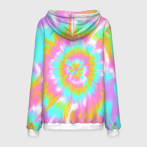 Мужская толстовка I am Kenough - retro tie-dye / 3D-Белый – фото 2