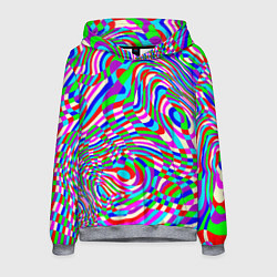 Толстовка-худи мужская Разноцветная пластика, цвет: 3D-меланж