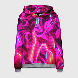 Мужская толстовка Pink neon abstract
