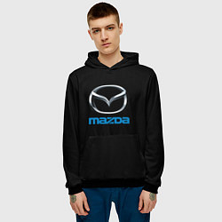 Толстовка-худи мужская Mazda sportcar, цвет: 3D-черный — фото 2