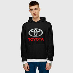 Толстовка-худи мужская Toyota sport car, цвет: 3D-белый — фото 2