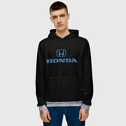Толстовка-худи мужская Honda sport japan, цвет: 3D-меланж — фото 2