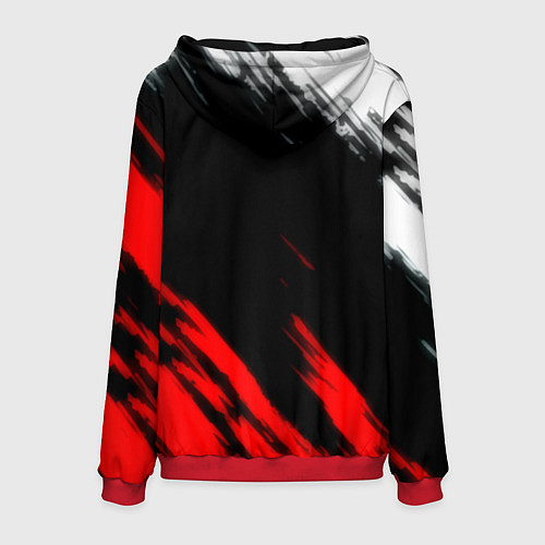 Мужская толстовка Russia stripes / 3D-Красный – фото 2