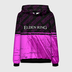 Толстовка-худи мужская Elden Ring pro gaming: символ сверху, цвет: 3D-черный