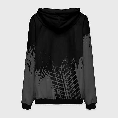 Мужская толстовка Changan speed на темном фоне со следами шин: симво / 3D-Черный – фото 2