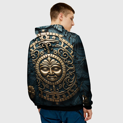 Мужская толстовка Орнамент в кельтском стиле / 3D-Черный – фото 4