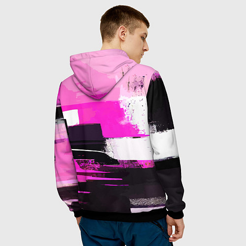 Мужская толстовка Black pink - girl-group - South Korea / 3D-Черный – фото 4