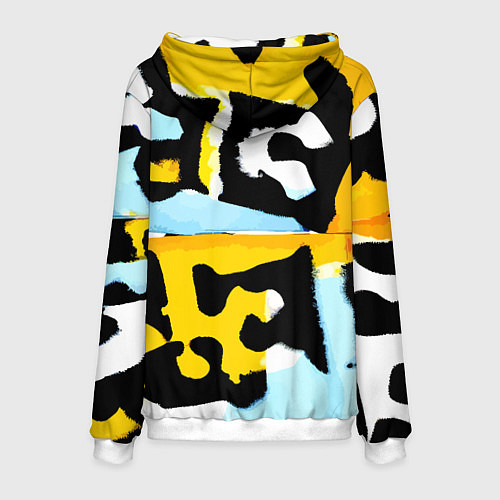 Мужская толстовка Абстрактная композиция / 3D-Белый – фото 2