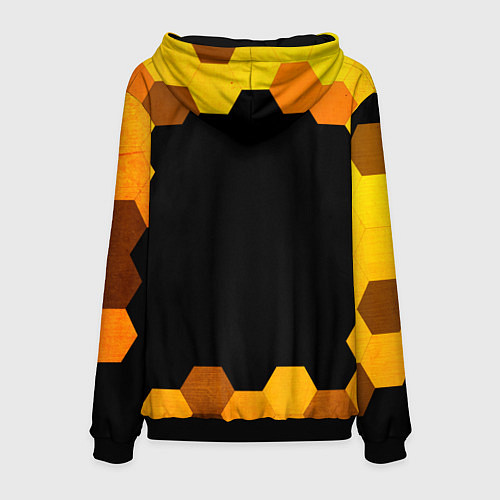 Мужская толстовка Valorant - gold gradient / 3D-Черный – фото 2