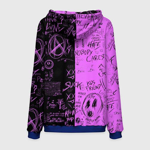 Мужская толстовка Неоновая Макима / 3D-Синий – фото 2