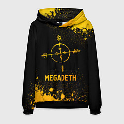 Мужская толстовка Megadeth - gold gradient