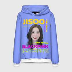 Толстовка-худи мужская Jisoo - певица из музыкальной группы Blackpink, цвет: 3D-белый