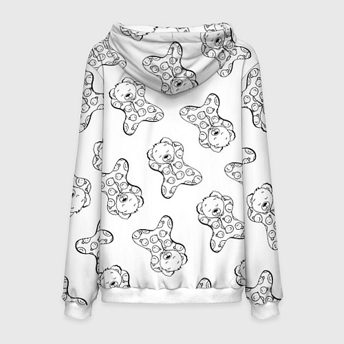 Мужская толстовка Сончас у медвежат - раскраска / 3D-Белый – фото 2