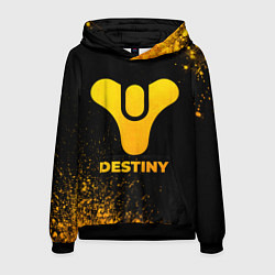 Толстовка-худи мужская Destiny - gold gradient, цвет: 3D-черный