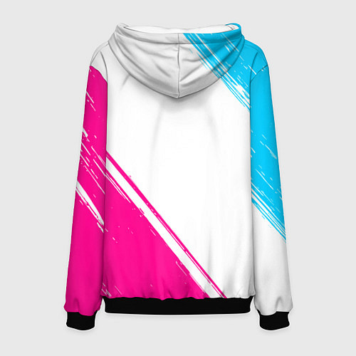 Мужская толстовка In Flames neon gradient style вертикально / 3D-Черный – фото 2