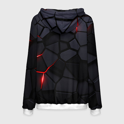 Мужская толстовка Suzuki - плиты с эффектом свечения / 3D-Белый – фото 2