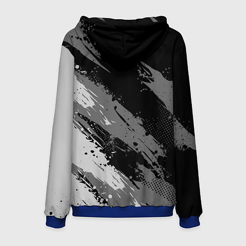 Мужская толстовка N7 - mass effect monochrome / 3D-Синий – фото 2