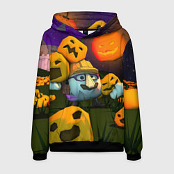 Толстовка-худи мужская Гарибальди Хэллоуин, цвет: 3D-черный