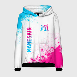 Мужская толстовка Maneskin neon gradient style вертикально