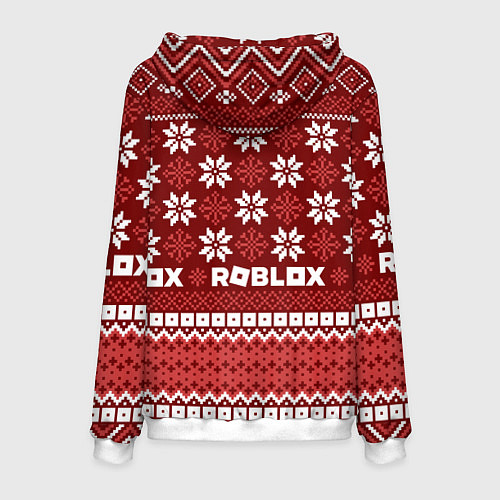 Мужская толстовка Roblox christmas sweater / 3D-Белый – фото 2