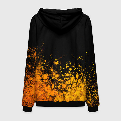Мужская толстовка The Last Of Us - gold gradient посередине / 3D-Черный – фото 2