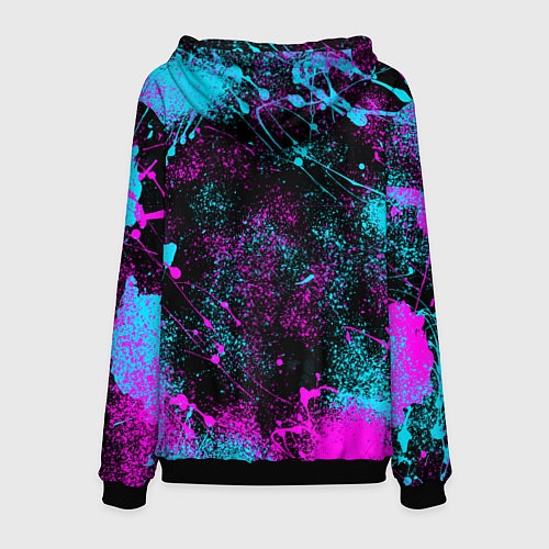 Мужская толстовка Ферн в современности - брызги / 3D-Черный – фото 2