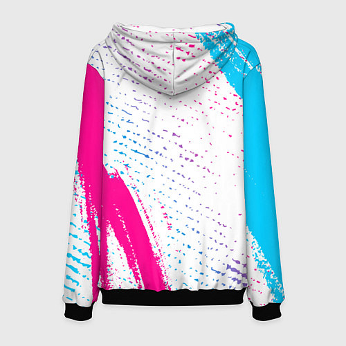 Мужская толстовка Thousand Foot Krutch neon gradient style вертикаль / 3D-Черный – фото 2