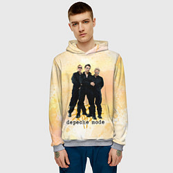 Толстовка-худи мужская Depeche Mode - Universe band, цвет: 3D-меланж — фото 2