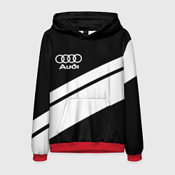Толстовка-худи мужская Audi sport line, цвет: 3D-красный