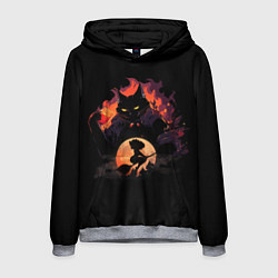 Толстовка-худи мужская Маргарита и Бегемот, цвет: 3D-меланж