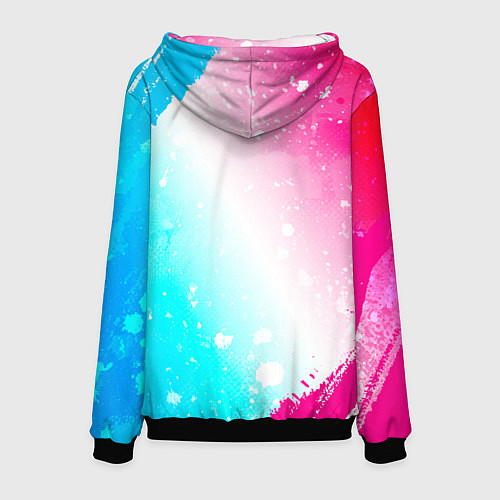 Мужская толстовка Paramore neon gradient style / 3D-Черный – фото 2