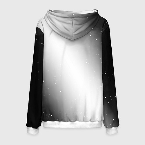 Мужская толстовка Avril Lavigne glitch на светлом фоне посередине / 3D-Белый – фото 2