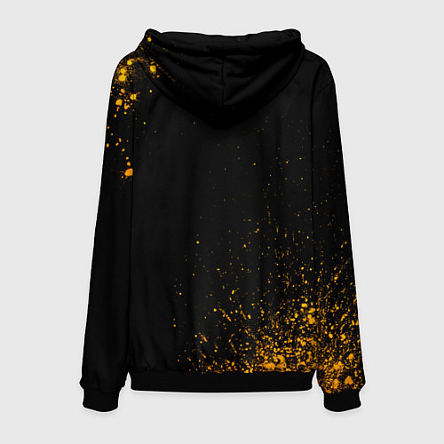 Мужская толстовка Sabaton - gold gradient / 3D-Черный – фото 2