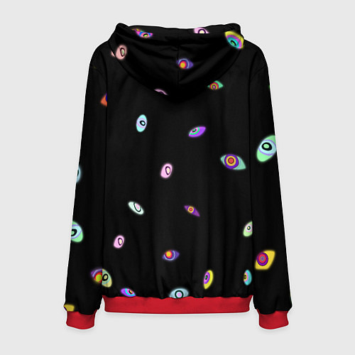 Мужская толстовка Pomni looking for exit the Amazing Digital Circus / 3D-Красный – фото 2