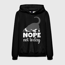 Толстовка-худи мужская Nope not today, цвет: 3D-черный