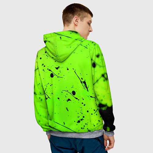 Мужская толстовка Xbox кислотный стиль / 3D-Меланж – фото 4